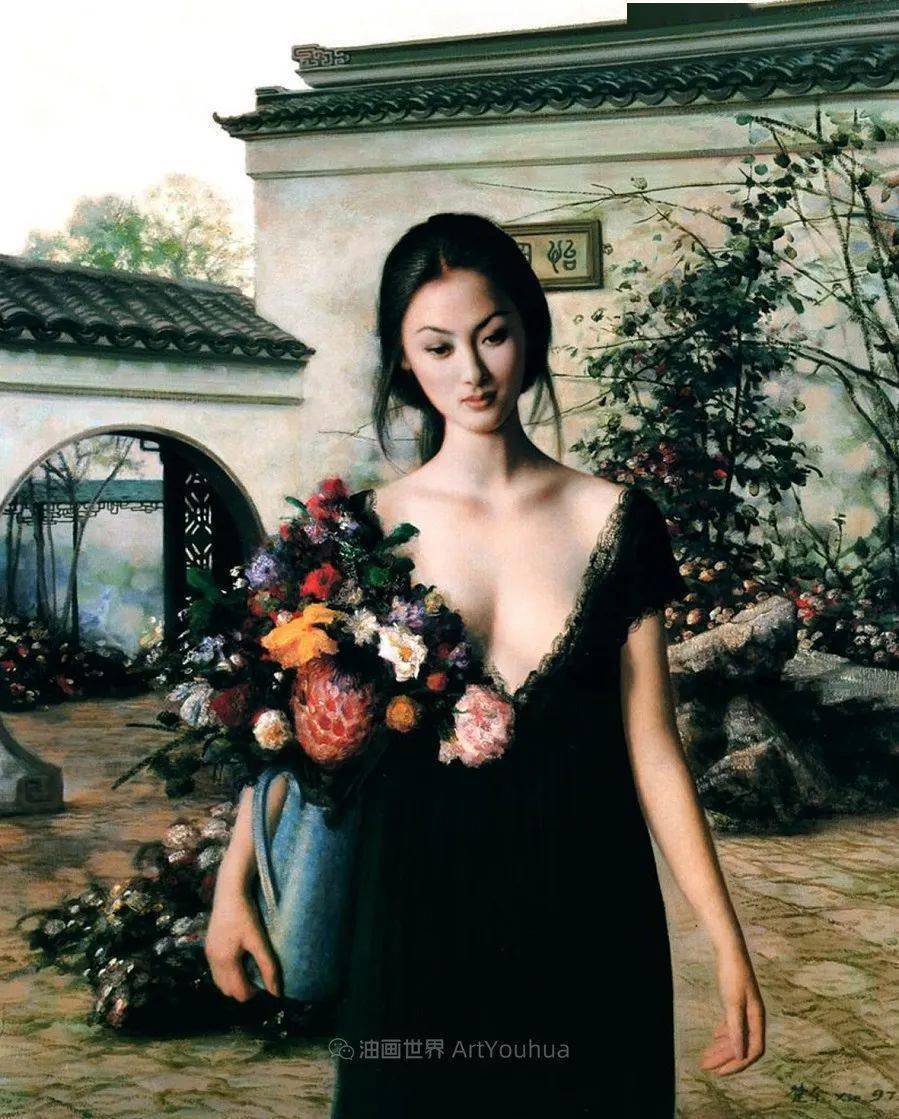 中国油画家谢楚余女性人物油画作品赏析_搜狐网