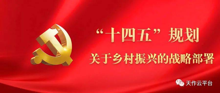 十四五规划关于乡村振兴的战略部署