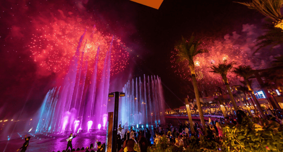 创“最美音乐喷泉”，迪拜棕榈岛音乐喷泉破吉尼斯记录