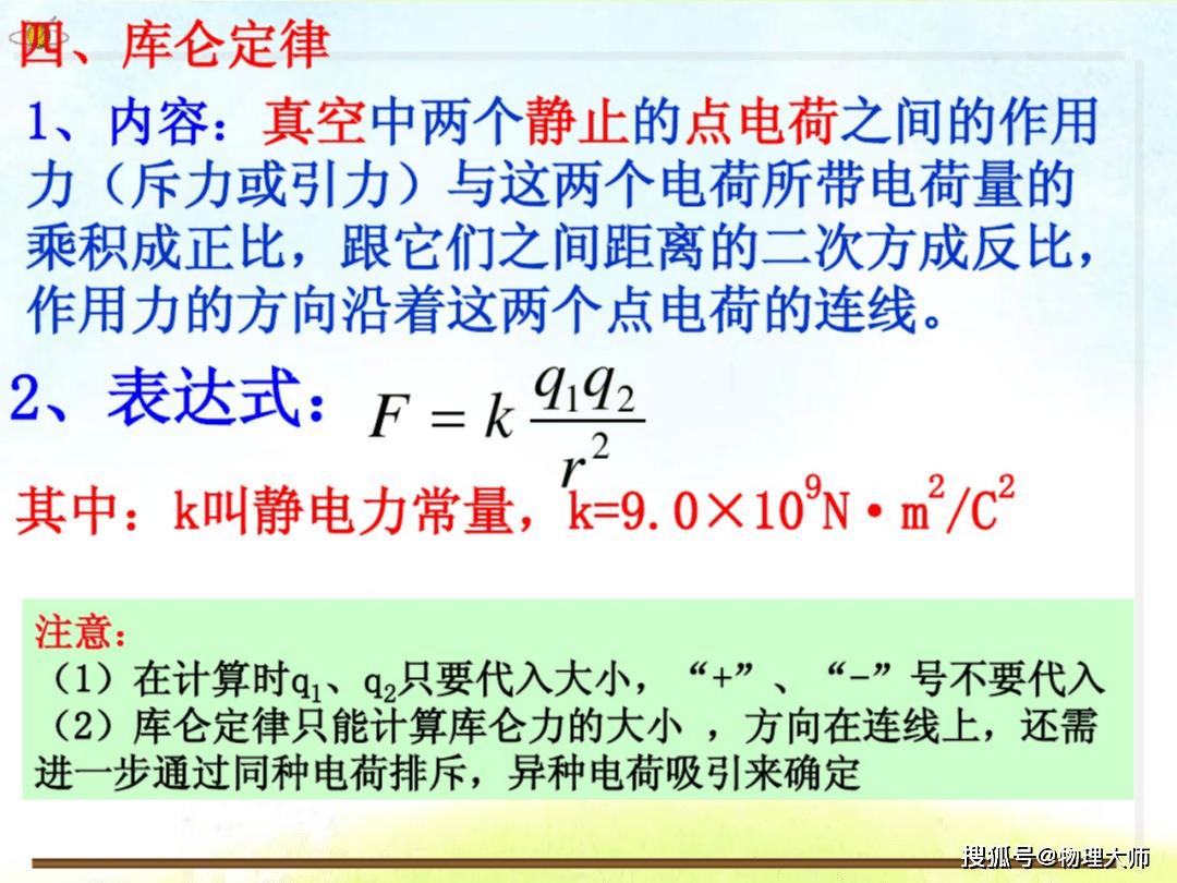 高中物理库仑定律重难点专项提高记得收藏保存哦