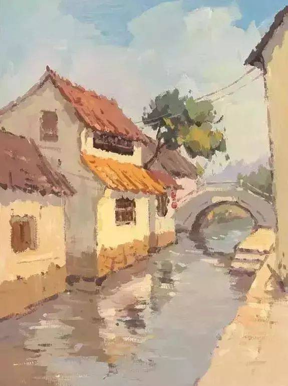 教你画出漂亮的水粉风景画