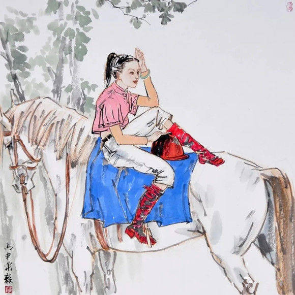 乐毅画马--当代画马名家张乐毅作品欣赏