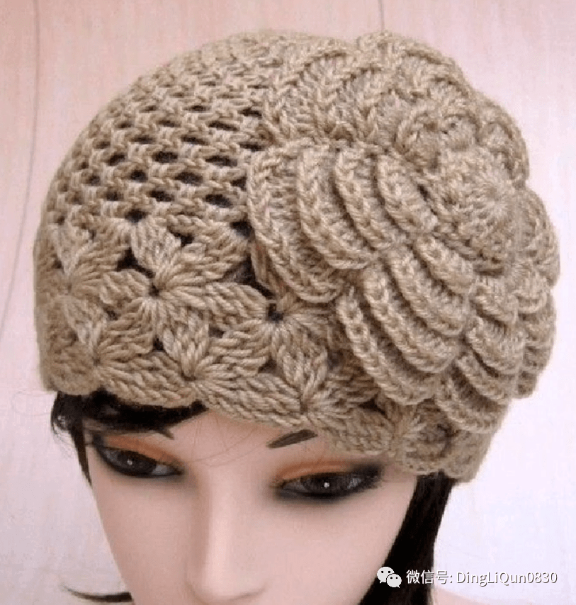 「针织作品」20款唯美的帽子,花式设计的很好看!