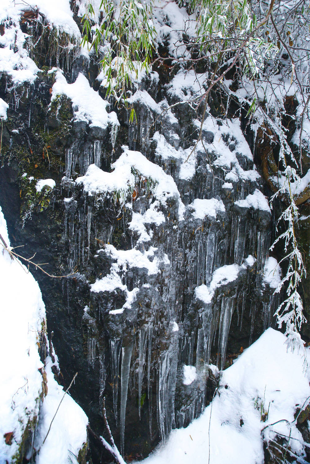 南宫山冬天的第一场雪,一起来欣赏美景