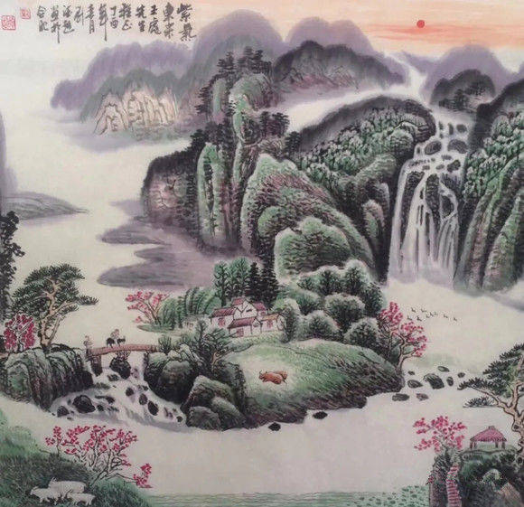 中国绿野画派刘德超作品欣赏