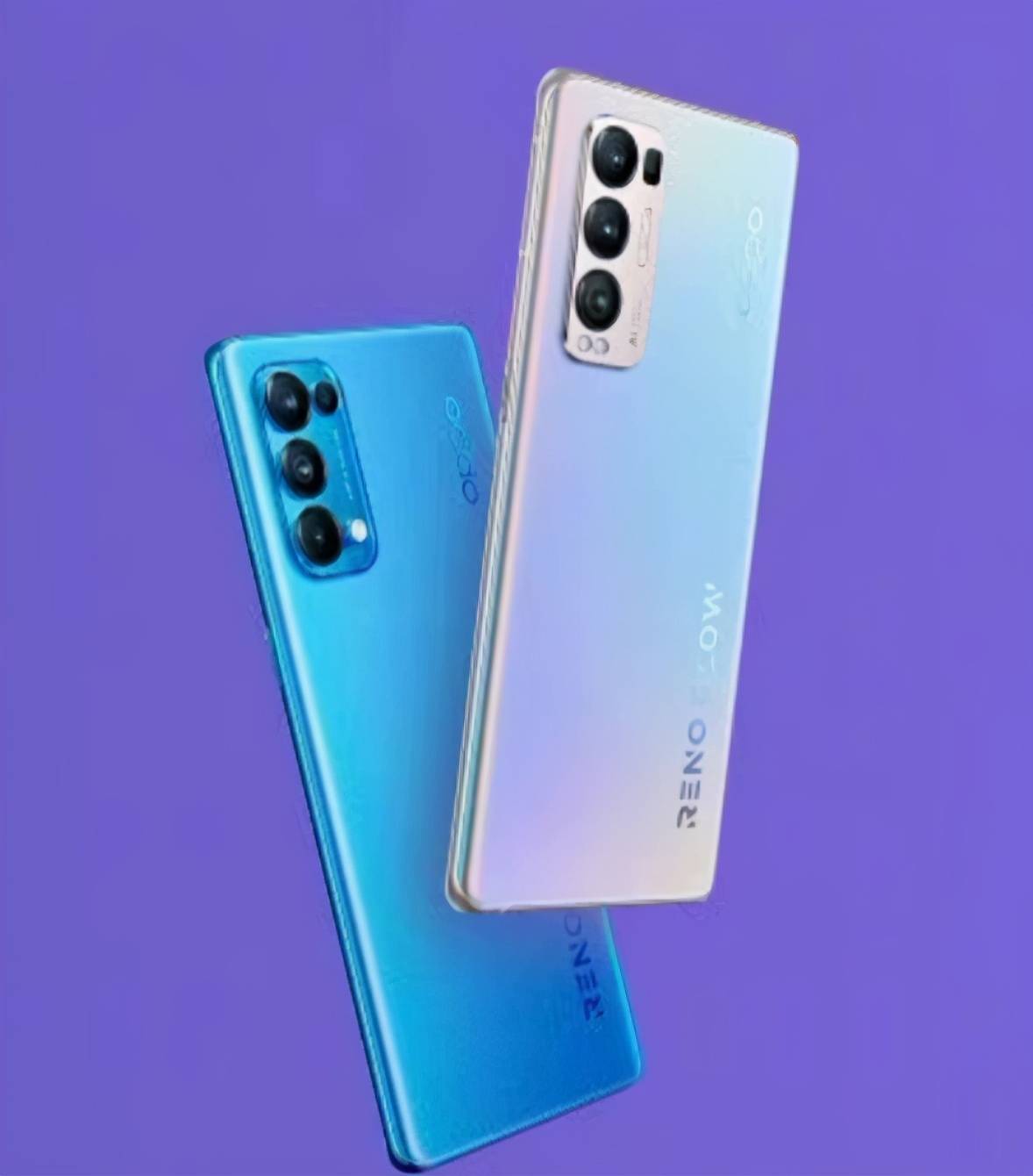 oppo reno5 pro 渲染图曝光,65w 单孔曲面屏