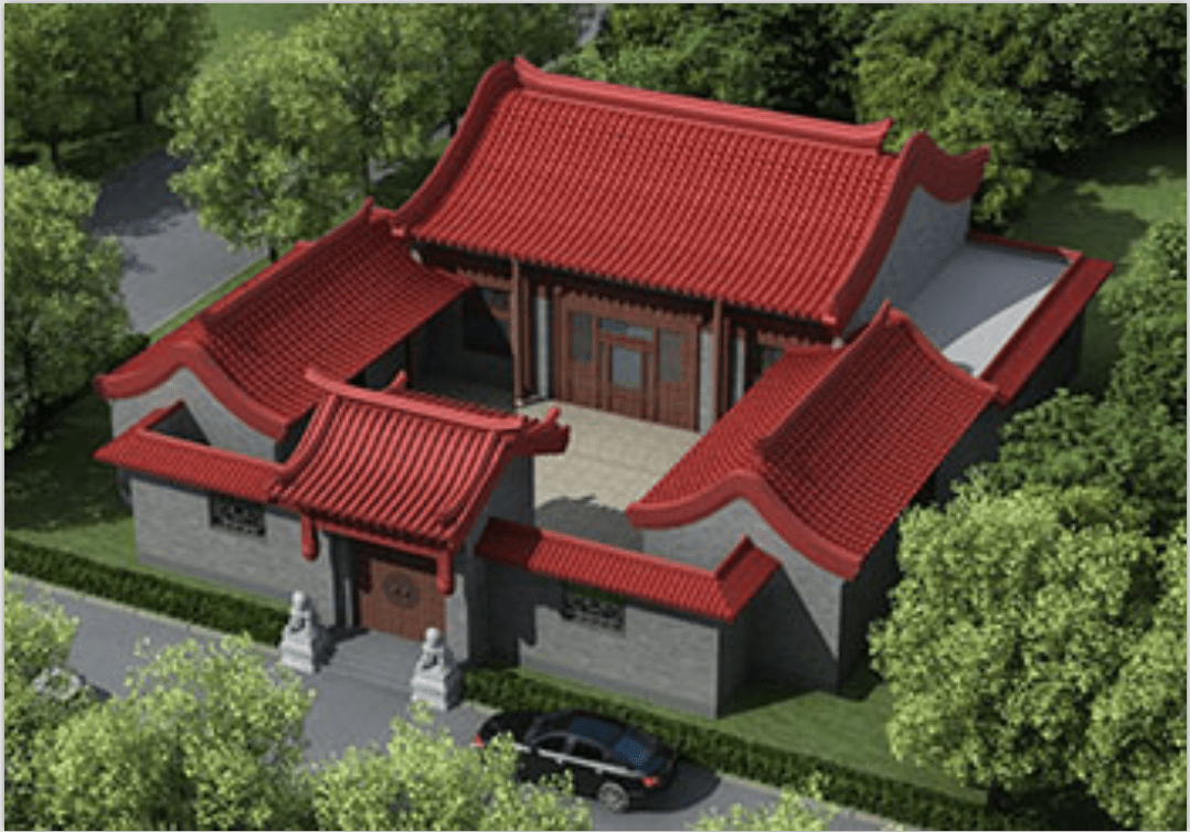 一层中式小院