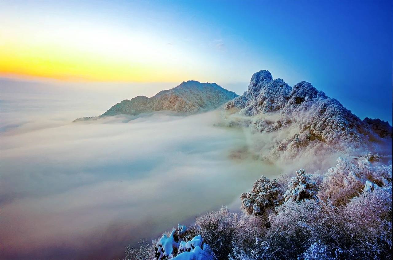 这个冬天去南宫山看神奇的云雾雪景