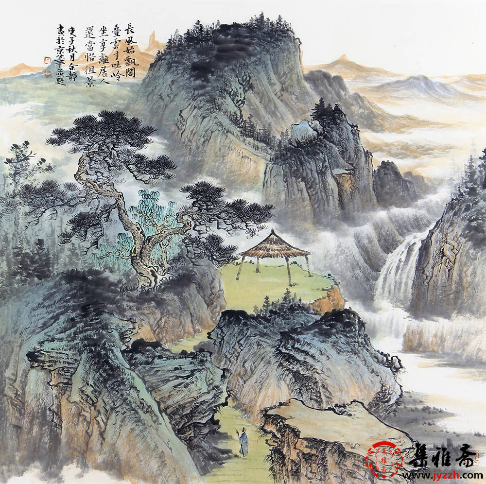 原创古朴淡雅 清新和美——余静山水画作品赏析