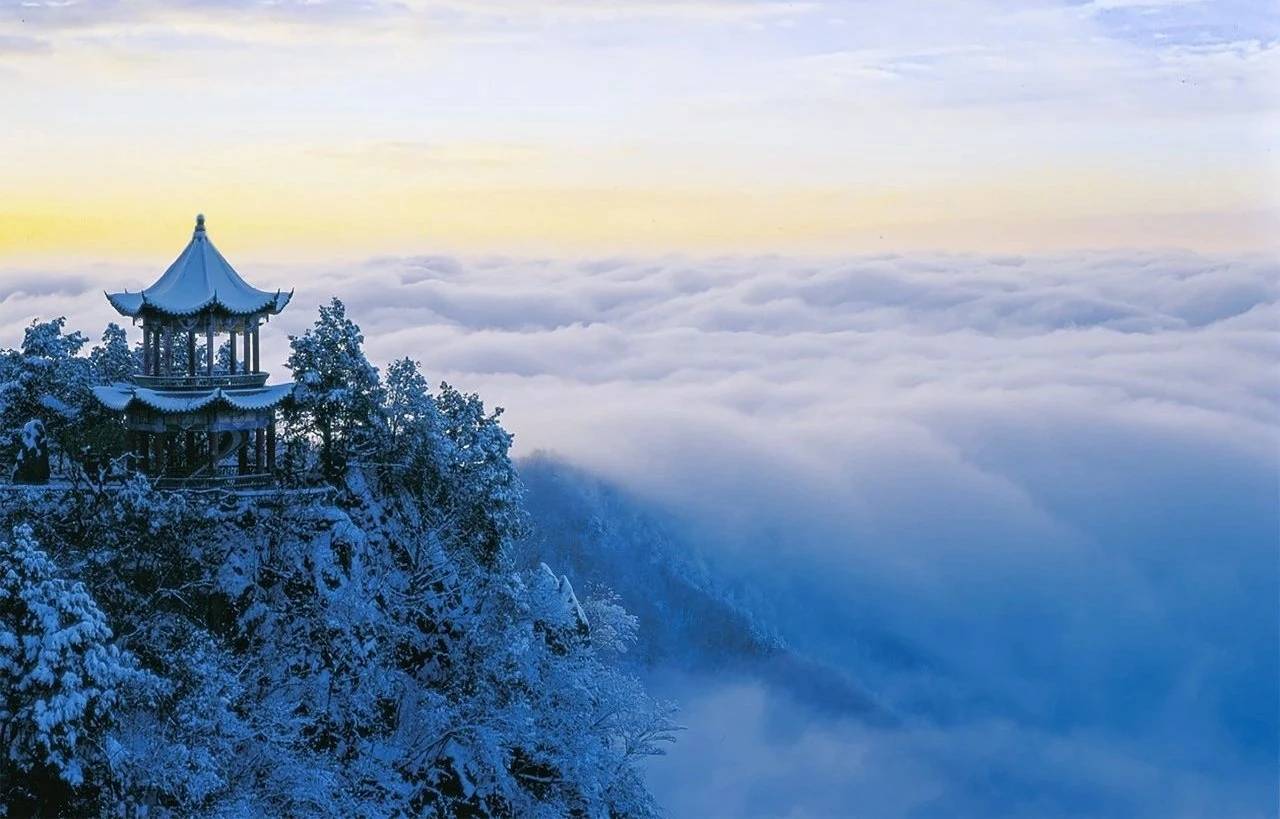 这个冬天去南宫山看神奇的云雾雪景