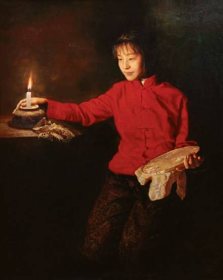 图片[7]-油画名家——吴静涵乡村少女系列油画作品欣赏-魔性次元