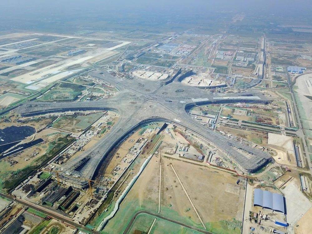 新世界七大奇迹之一的北京大兴国际机场,最美竣工景观