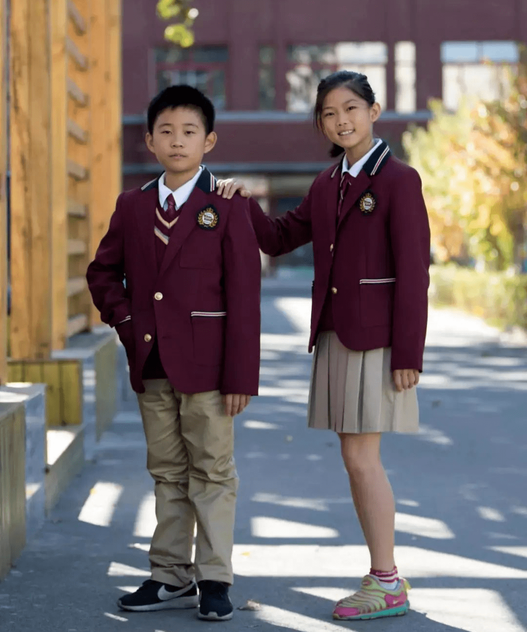04 北京市十一学校一分校 ▌对校服的描述:十一学校一分校校服,款式