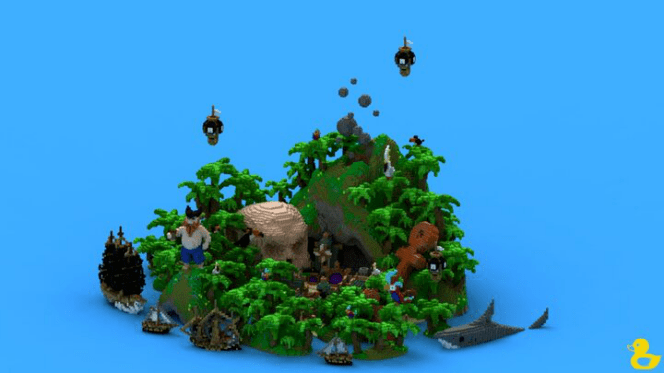 《我的世界》玩家快乐岛 每座岛都是主题乐园 要减压就来这里