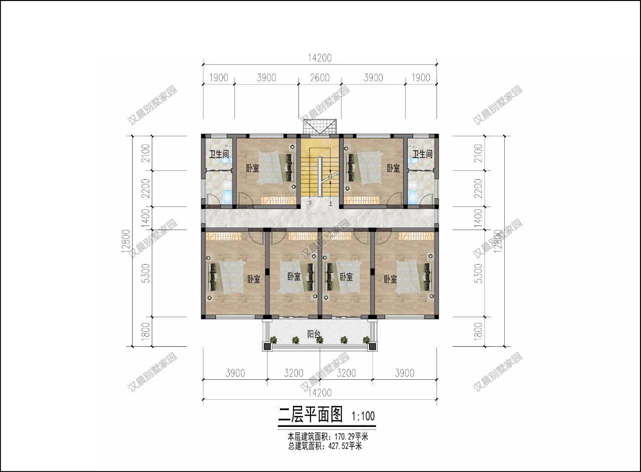 3款共堂屋共楼梯的新农村双拼别墅,我选第二款好看又实用