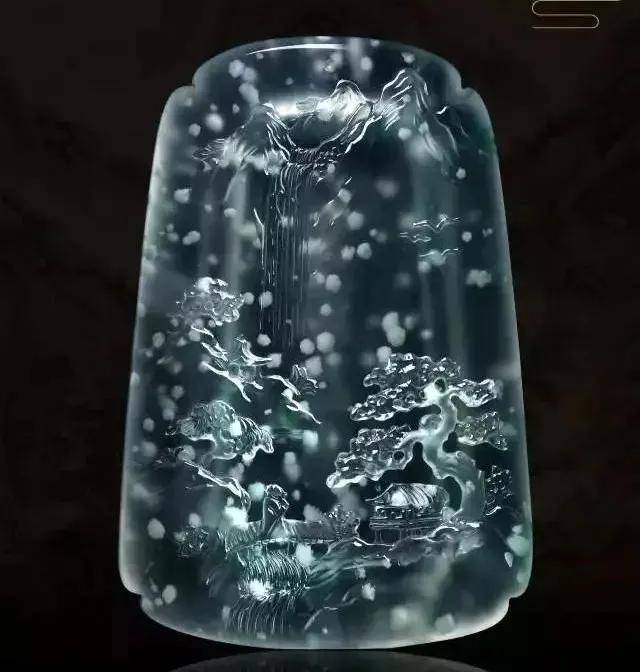 玉赏 雪花棉,翡翠里的冰雪世界