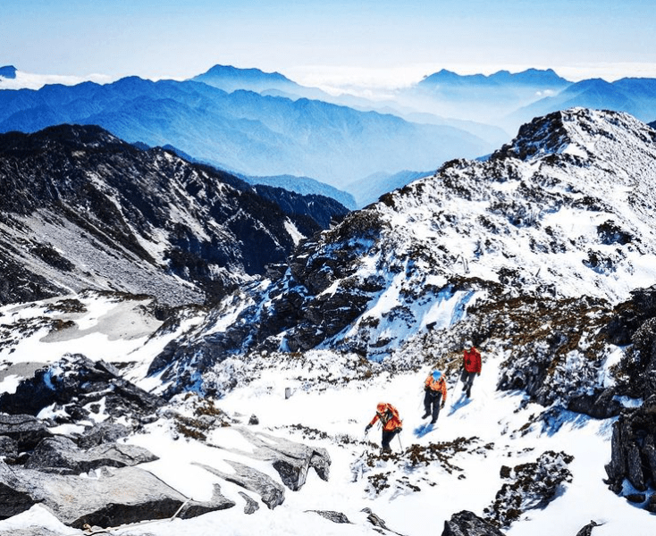 台湾下雪景点推荐:玉山从2019年开始,玉山便不再实施静山措施,也开始