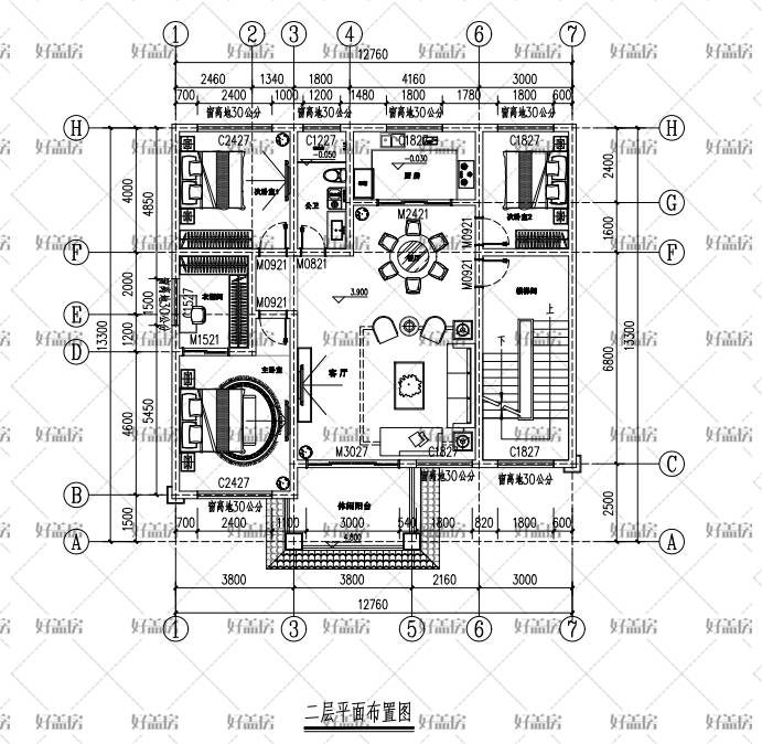 房屋图纸平面图_房子