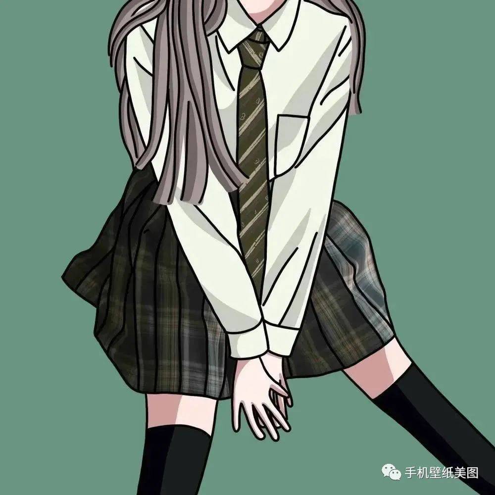 不露脸头像,jk制服头像大全