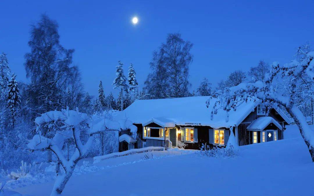 诗词鉴赏下雪的夜晚静谧而美好十首雪夜的诗词梦幻得像童话世界