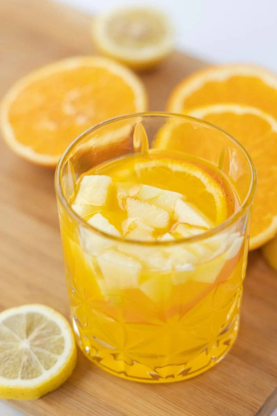 苹果热橙柠檬茶