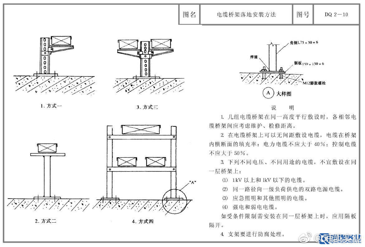 【琼凯图解】琼凯内部资料分享!电缆桥架与金属线槽安装方法