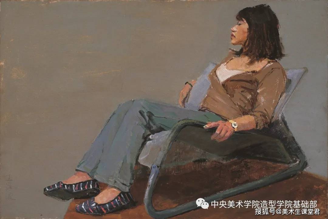 张增亮 《油画男全身》 布面油画 100cm×80cm 2004年 指导教师:康蕾