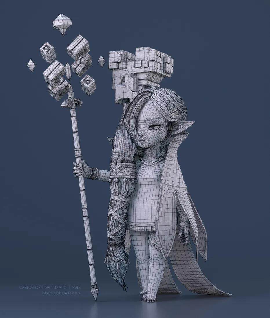 zbrush风格化角色大神带你感受别致性感美学