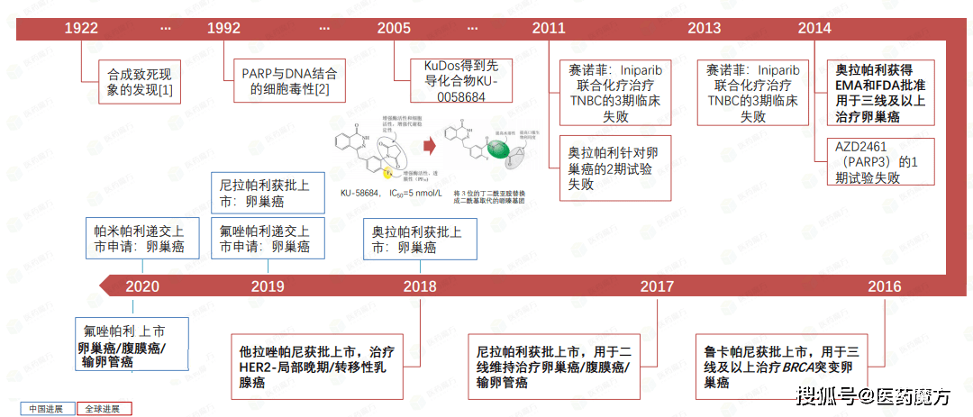 销售业绩上,当前的市场份额主要被奥拉帕利,鲁卡帕尼和尼拉帕利占据.