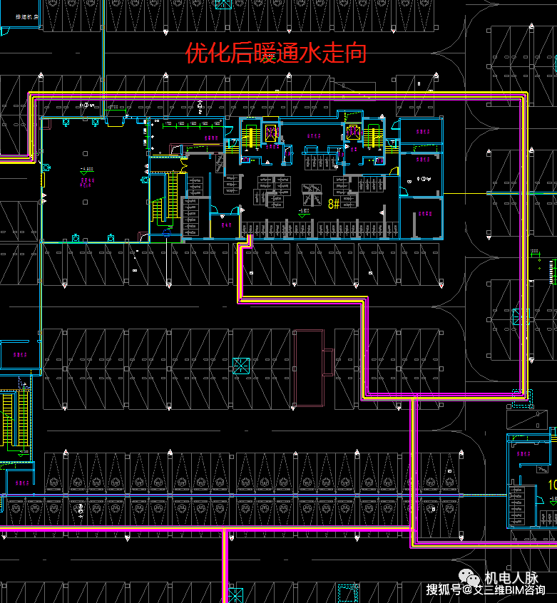 三维视图平面剖面出现的问题:此处一侧为疏散楼梯间,一侧为卷帘门