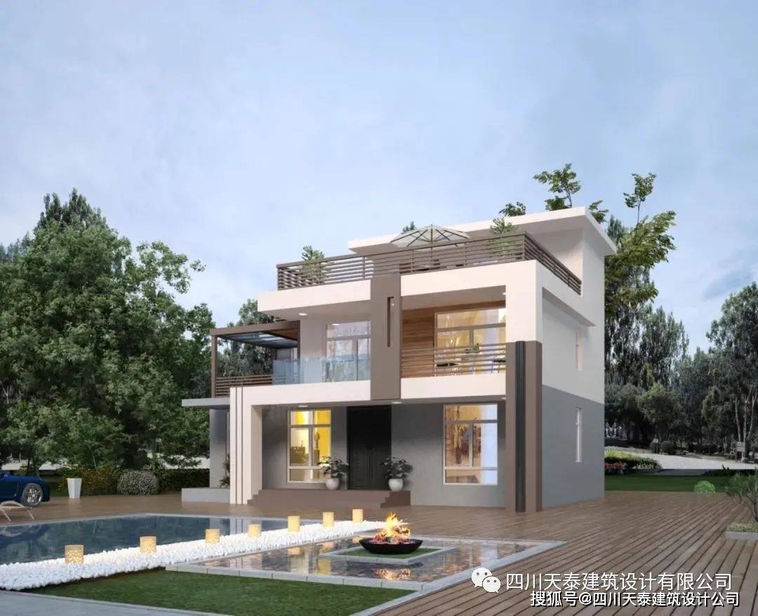 成都都江堰三层现代风格别墅定制设计图纸造价30万回家建房