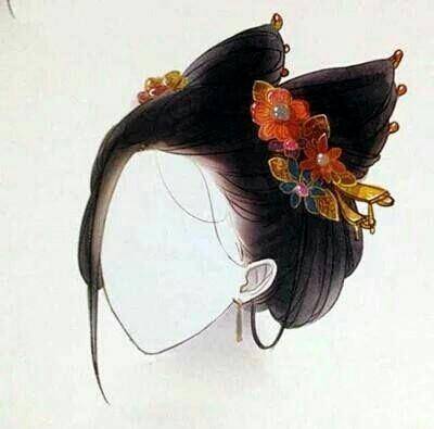 古风插画发型参考几十种够你用了