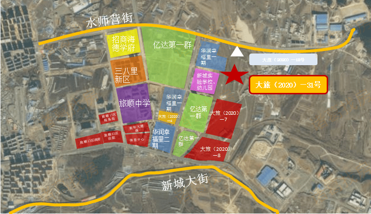 旅顺水师营52万㎡住宅地块摘牌楼面价3015元㎡