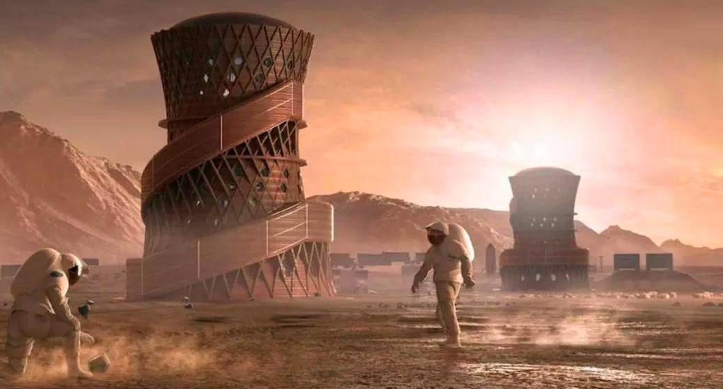 原创这不是科幻第一座火星城市规划图出炉100年后或可移民
