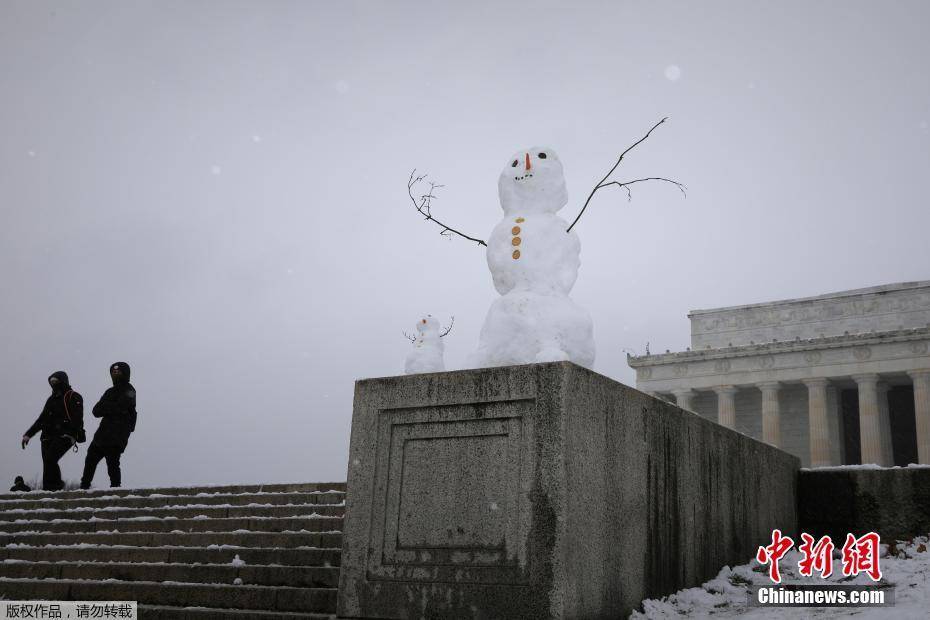 1/ 12 当地时间2021年1月31日,美国华盛顿,当地迎来强暴风雪天气