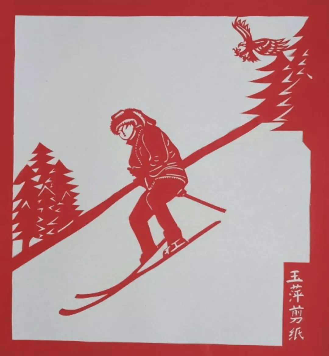 打卡阿勒泰古老毛皮滑雪剪纸指尖上的的滑雪艺术