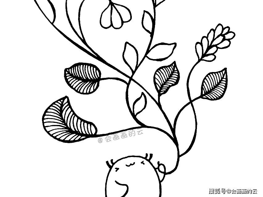 小白简笔画,一支笔就可以画的线描画,新手福利