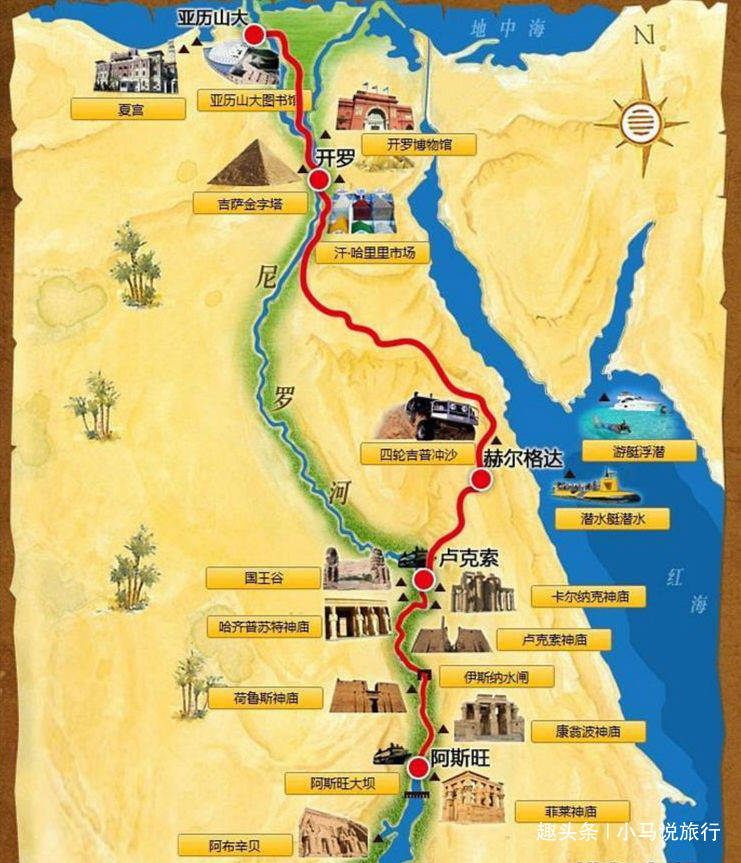 卢克索是一座千年古城,地处埃及南部尼罗河东那,北距埃及首都开罗约