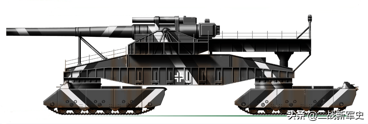 德军计划2500吨超重型自行火炮,主炮安装800毫米"多拉"巨炮