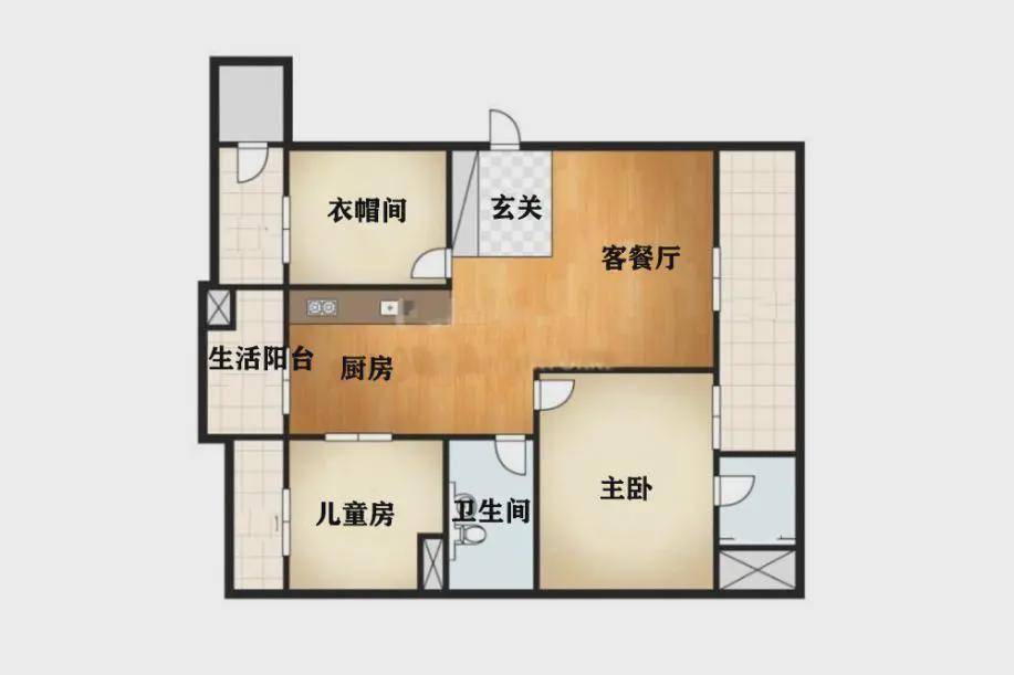 要不是为了孩子这套90㎡真舍不得卖掉户型方正家里干净整洁