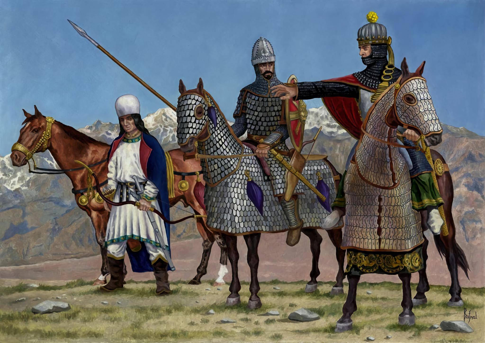 波斯骑兵埃德萨之战的过程在此不做赘述,总之罗马军团遭遇惨败