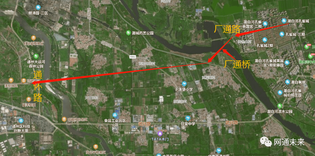 披露,运河东大街东延为现况道路通怀路段至潮白河右堤路段的提升改造