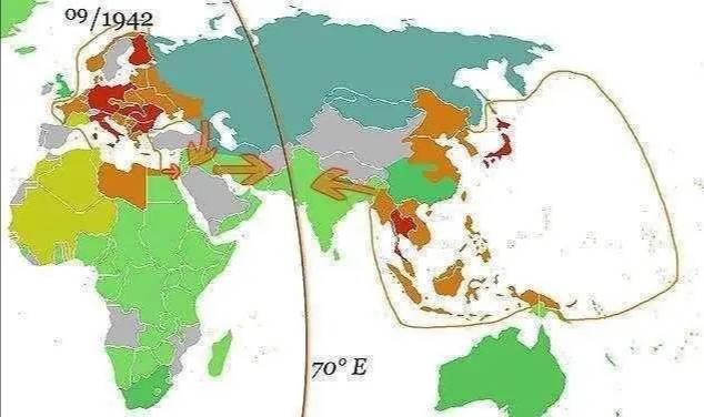 原创1941年,德日意曾对二战后势力范围进行划分,世界各国惨遭瓜分