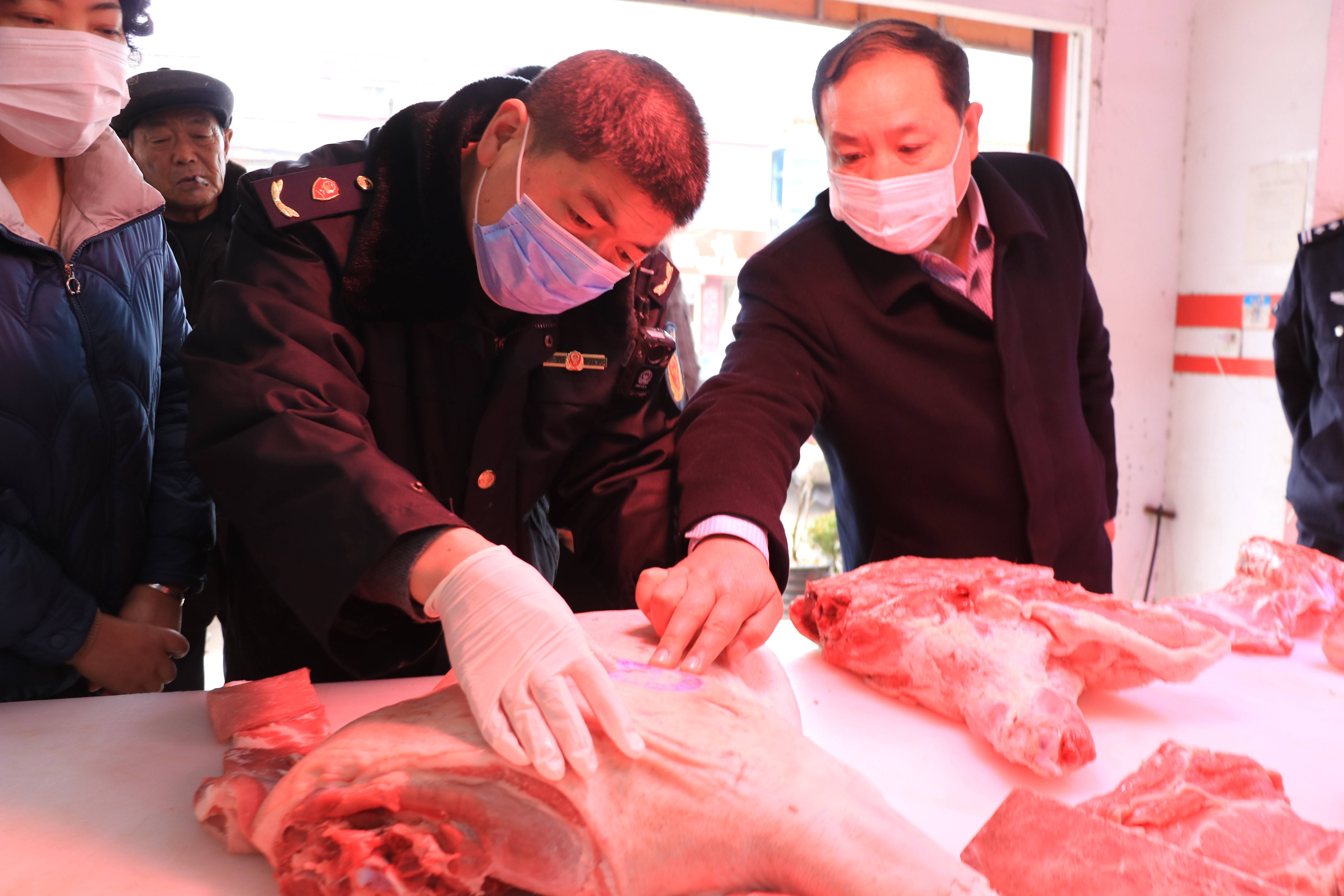 未经检疫(验)或检疫(验)不合格猪肉品的违法行为