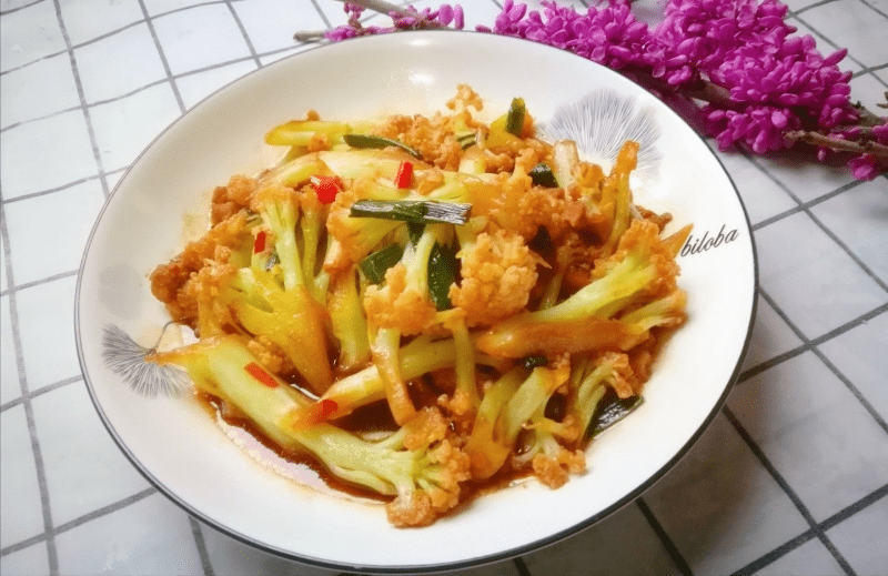 今日份家常菜——瘦肉炒花椰菜