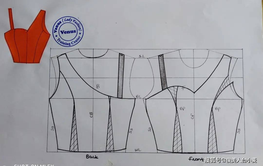 五款斜肩上衣的图纸推荐连衣裙也能用