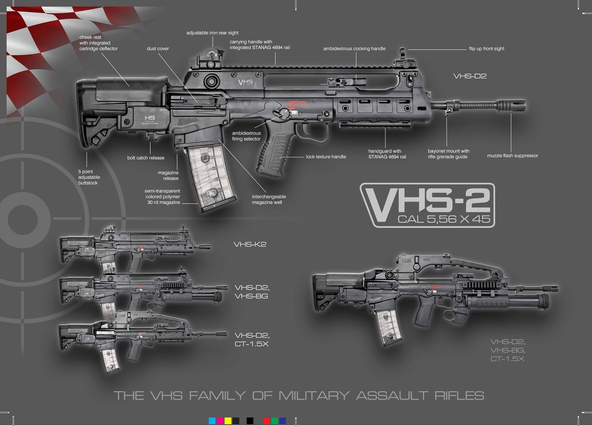克罗地亚的vhs2:非常漂亮的无托步枪,我还以为是魔改法玛斯