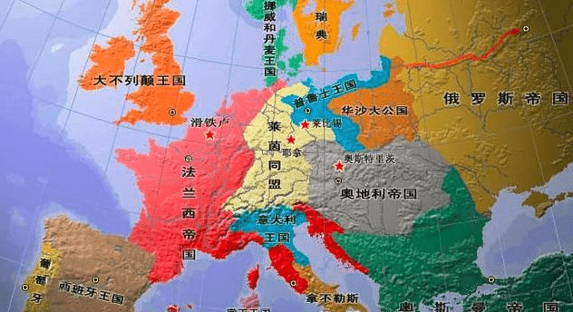 4张地图,看看强盛时期追着别人打,落魄时却被围殴的4个世界强国