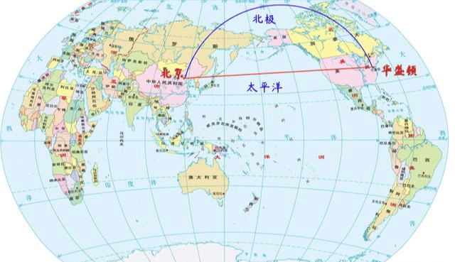 为何中国飞往美国的飞机不直接横飞太平洋?而是要绕上一圈?