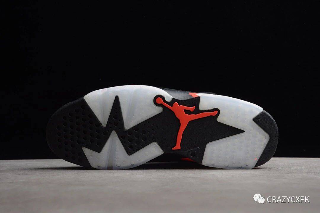 乔丹air jordan 6 og infrared aj6 黑红3m反光篮球鞋